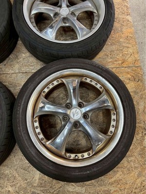 JDM RareWORK VS-KF 187.5J+45 7.5J+26 PCD114.3 5-hole 5H Chrome Plated No Tires - Image 5