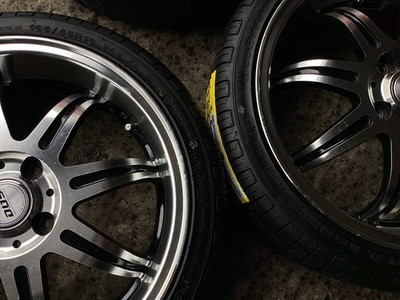 JDM M9569 Custom Kei car with deep-dish D.O.S DEEP RIVAGE 5.5J +48 100 No Tires - Image 6