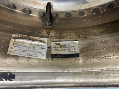 JDM Rare WORK HINODEX STERN 1818X9.5JJ +38 PCD 114.3/5H Used 2-Book De No Tires - Image 9
