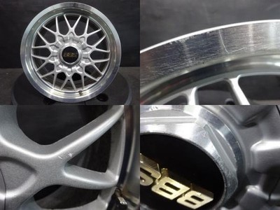 JDM PCD114.3/5HBBS RG170168J +35Rare Crown Silvia Mark II RX-7 Out of No Tires - Image 4