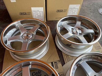 JDM SSR SP4R 7j 7.5j 4H100 Professor 4Book Set Deep Rim No Tires - Image 3