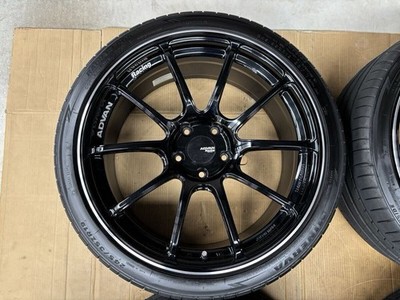 JDM ADVAN Racing RZ II 8.5J +38 + MINERVA RADIAL F205 245/35R19 4-piec No Tires - Image 3