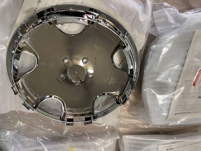 JDM TinKi Genuine Chrome Wheel Caps Set of 4 No Tires - Image 4