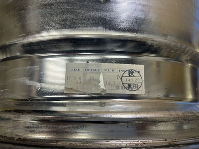 JDM Rare Buddy Club P1 Racing II 1717X8JJ +35 PCD 114.3/5H Used 2-Wheel Set (No Tires) - 画像 (9)