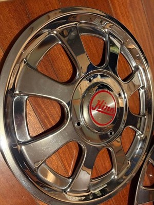 JDM Hino Wheel Caps Set of 4 Black Plated No Tires - Image 2