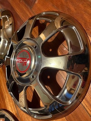 JDM Hino Wheel Caps Set of 4 Black Plated No Tires - Image 3