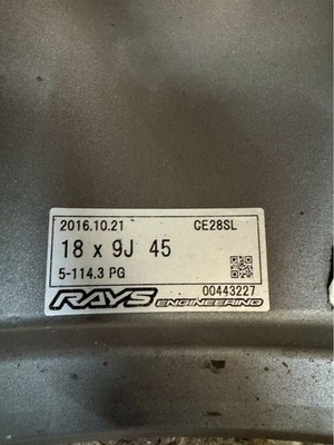 JDM Rare RAYS Volk Racing CE28SL 189J +45 PCD 114.3 5-hole 5H lightwei No Tires - Image 7