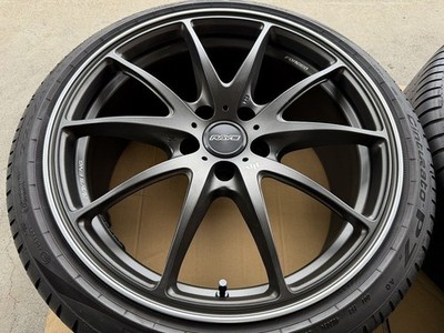 JDM No curb rash. 4-Book. Rays RAYS VOLKRACING G25 8.5J +42 5H-112 for No Tires - Image 4