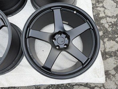 JDM R35GT-RSSR GTF01 11J20+15 5-hole 114.3 Hub diameter 73Φ Matt black (No Tires) - 画像 (2)