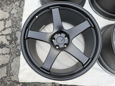 JDM R35GT-RSSR GTF01 11J20+15 5-hole 114.3 Hub diameter 73Φ Matt black (No Tires) - 画像 (3)