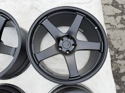 JDM R35GT-RSSR GTF01 11J20+15 5-hole 114.3 Hub diameter 73Φ Matt black (No Tires) - 画像 (4)