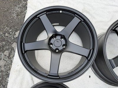 JDM R35GT-RSSR GTF01 11J20+15 5-hole 114.3 Hub diameter 73Φ Matt black (No Tires) - 画像 (5)