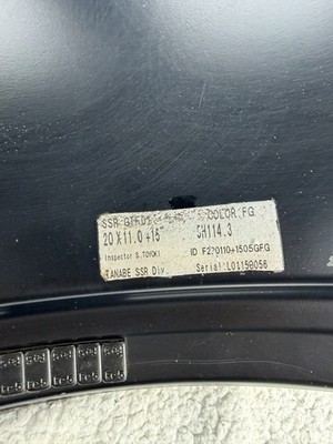 JDM R35GT-RSSR GTF01 11J20+15 5-hole 114.3 Hub diameter 73Φ Matt black (No Tires) - 画像 (6)