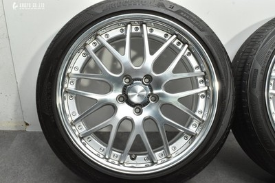 JDM 2-PieceWORK Lanvec LM1 19in 8J+43 PCD114.3 Legno GR-XIII RV 225/45 No Tires - Image 5