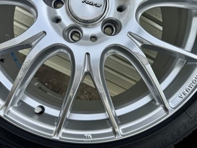 JDM RAYS HOMURA Village 2x7Plus 187.5J PCD114.3 5-hole +45 2013 model No Tires - Image 5