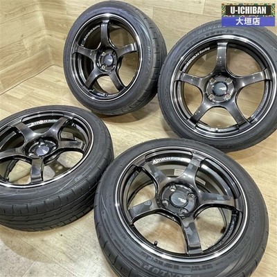 JDM ND Roadster Tuner Size Advan TC-4 7-16 +42 +31 4H100 Dunlop Direzz No Tires - Image 5
