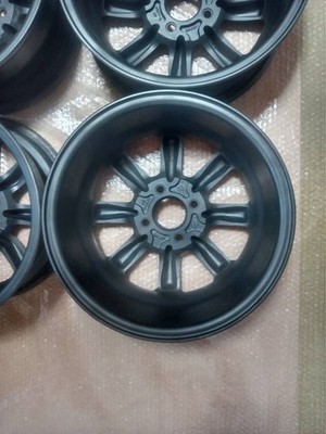 JDM Black Racing PCD100 4-hole 6.0J Eight-spoke wheels for Kei cars sm No Tires - Image 7