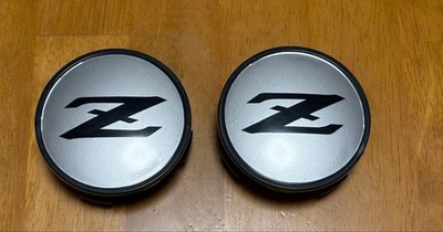JDM Silver wheel center caps set of 4 for Nissan Fairlady Z RZ34. No Tires - Image 3