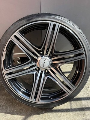 JDM Rare WALD Mahora M11C 20x8J 6-hole PCD139.7 with NITTO tires 4-Wheel Set (No Tires) - 画像 (4)