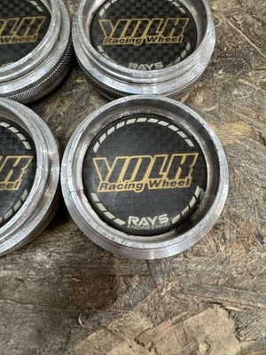 JDM Rare RAYS VOLKRACING Center cap for GT-C GT-V TE37 CE28 RE30 No Tires - Image 5