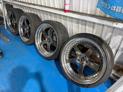 JDM 21WORK ZISTANCE W5S Step Rim Deep Rim PCD114.3 4Book No Tires - Image 3