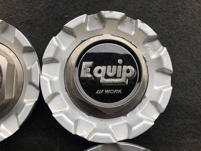 JDM WORK Equip Used Wheel Center Caps Set of 4 Individuals No Tires - Image 3