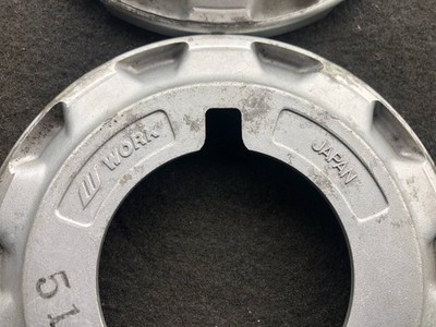JDM WORK Equip Used Wheel Center Caps Set of 4 Individuals No Tires - Image 8