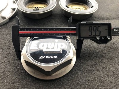JDM WORK Equip Used Wheel Center Caps Set of 4 Individuals No Tires - Image 9