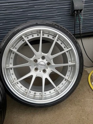 JDM TWS Exlete 206S 10J 11J Brushed Finish with Tires (No Tires) - 画像 (9)