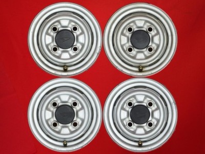 JDM Rare Item 4-Book Set Used Daihatsu Mi-ZII Genuine Steel Iron Wheel No Tires
