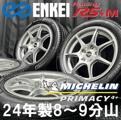 JDM 2024 model excellent tread depth ENKEI Racing RS+M & 195/55R16 Mic No Tires