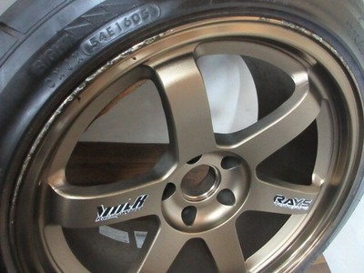 JDM ・RAYS VOLKRACING TE37C 18in 9.5J +12 5-hole PCD114.3 R1R 245/40ZR1 No Tires - Image 4