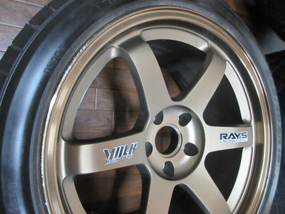 JDM ・RAYS VOLKRACING TE37C 18in 9.5J +12 5-hole PCD114.3 R1R 245/40ZR1 No Tires - Image 5