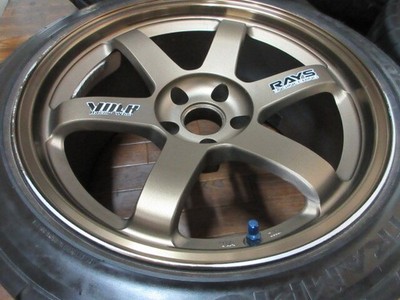 JDM ・RAYS VOLKRACING TE37C 18in 9.5J +12 5-hole PCD114.3 R1R 245/40ZR1 No Tires - Image 6