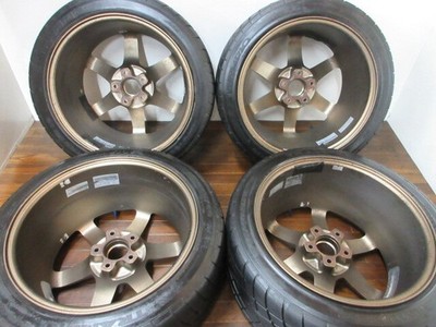 JDM ・RAYS VOLKRACING TE37C 18in 9.5J +12 5-hole PCD114.3 R1R 245/40ZR1 No Tires - Image 9