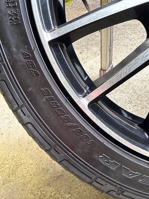 JDM Aluminum wheels with tires 165/50/15inch 4.5J (No Tires) - 画像 (3)
