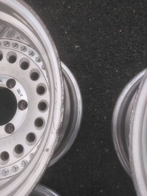 JDM Rare Size Ultra-Deep Rim Overfender Size RAGUNA D-Force 16-inch 10 No Tires - Image 7