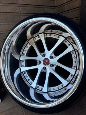 JDM Ultra Rare Item: Deep Rim 19-inch LXZ Rebarreled Wheels No Tires