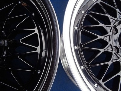 JDM Rare ESSEX BENC-SR wheels F 9J/+18 R 10.5J/+18 PCD 139.7 Custom Hi No Tires - Image 2
