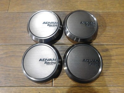 JDM ADVAN Racing Center Cap 4 Individual Bronze? Brown? 68.9mm outer d No Tires