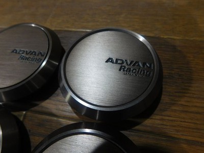 JDM ADVAN Racing Center Cap 4 Individual Bronze? Brown? 68.9mm outer d No Tires - Image 5