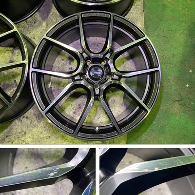 JDM RAYS GRAM LIGHTS AZURE 57ANA Rays Gravillage Its 19 Black Polished No Tires - Image 3
