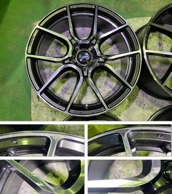 JDM RAYS GRAM LIGHTS AZURE 57ANA Rays Gravillage Its 19 Black Polished No Tires - Image 4
