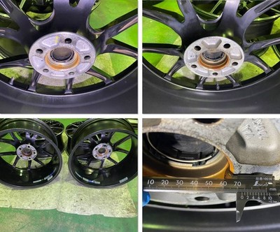 JDM RAYS GRAM LIGHTS AZURE 57ANA Rays Gravillage Its 19 Black Polished No Tires - Image 9