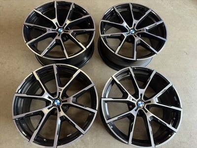 JDM BMW G15 8 Series G30 G31 Styling 728M Black Polish 204-Book Set No Tires