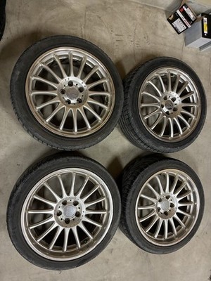 JDM Rare Carlsson 19-inch tires/wheels 4Book 8.5J+42/9.5J+45 5H PCD114 No Tires