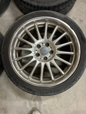 JDM Rare Carlsson 19-inch tires/wheels 4Book 8.5J+42/9.5J+45 5H PCD114 No Tires - Image 2