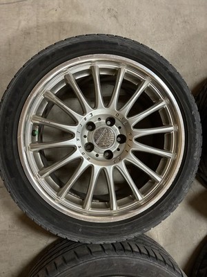 JDM Rare Carlsson 19-inch tires/wheels 4Book 8.5J+42/9.5J+45 5H PCD114 No Tires - Image 4