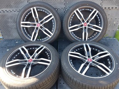JDM Rare and must-see AME SHALLEN XF-55 Black Polished excellent tread No Tires