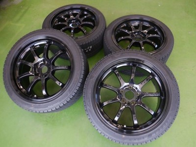 JDM K Rare Meister LMsports 18 5H114.3 8.5J+32 Bridgestone Zack VRX3 2 No Tires